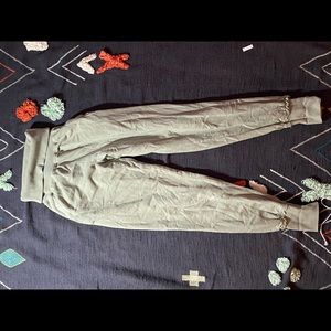 Young, Fabulous, & Broke green joggers